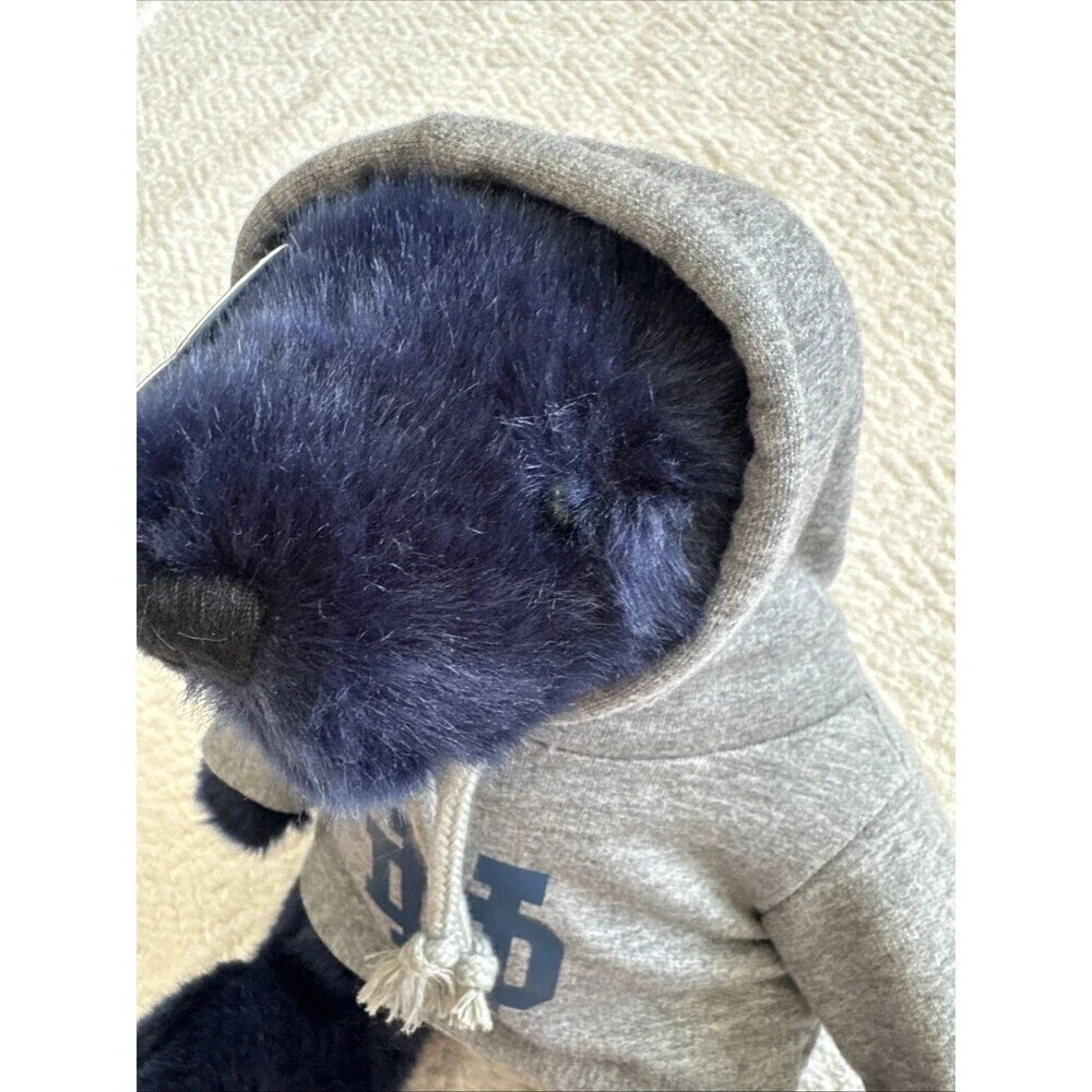 Mascot Factory Notre Dame Plush Bear 10” Blue Hoodie Stuffed Animal Collectible